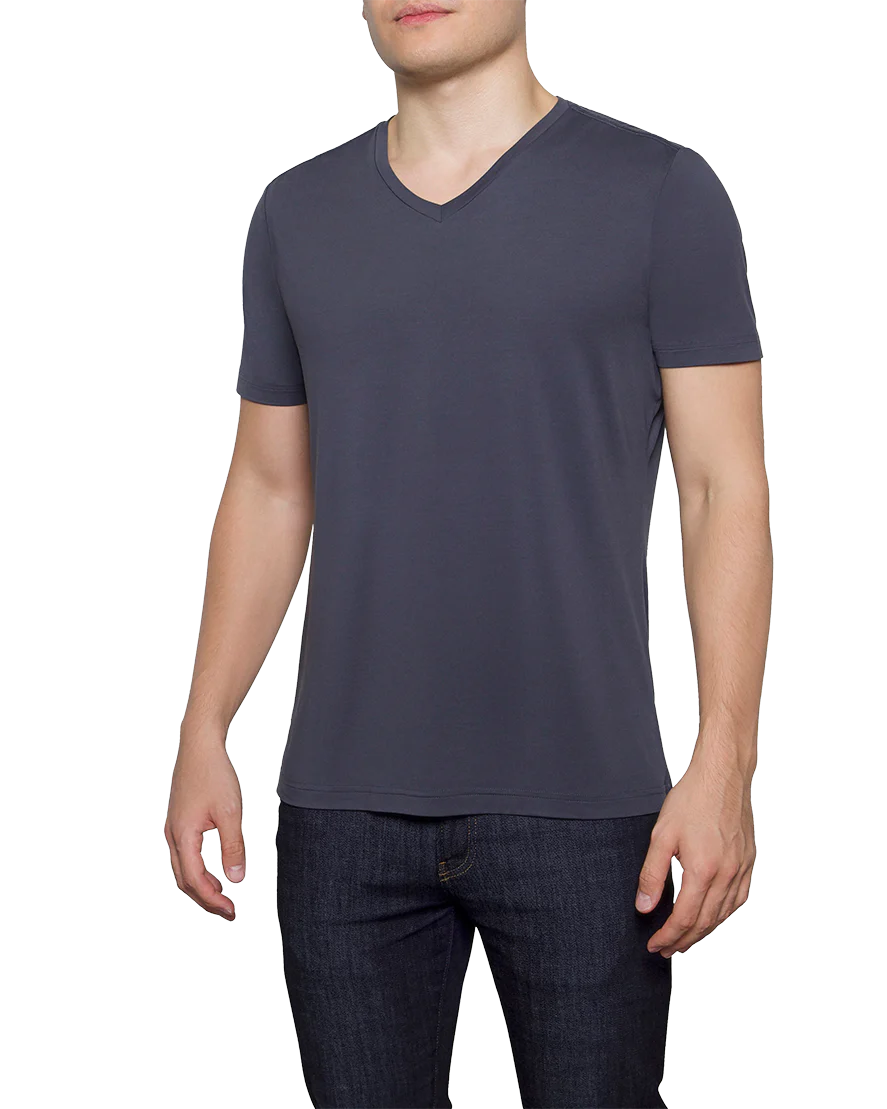 FINAL SALE - EcoSilver V Neck T Shirt - Image 3