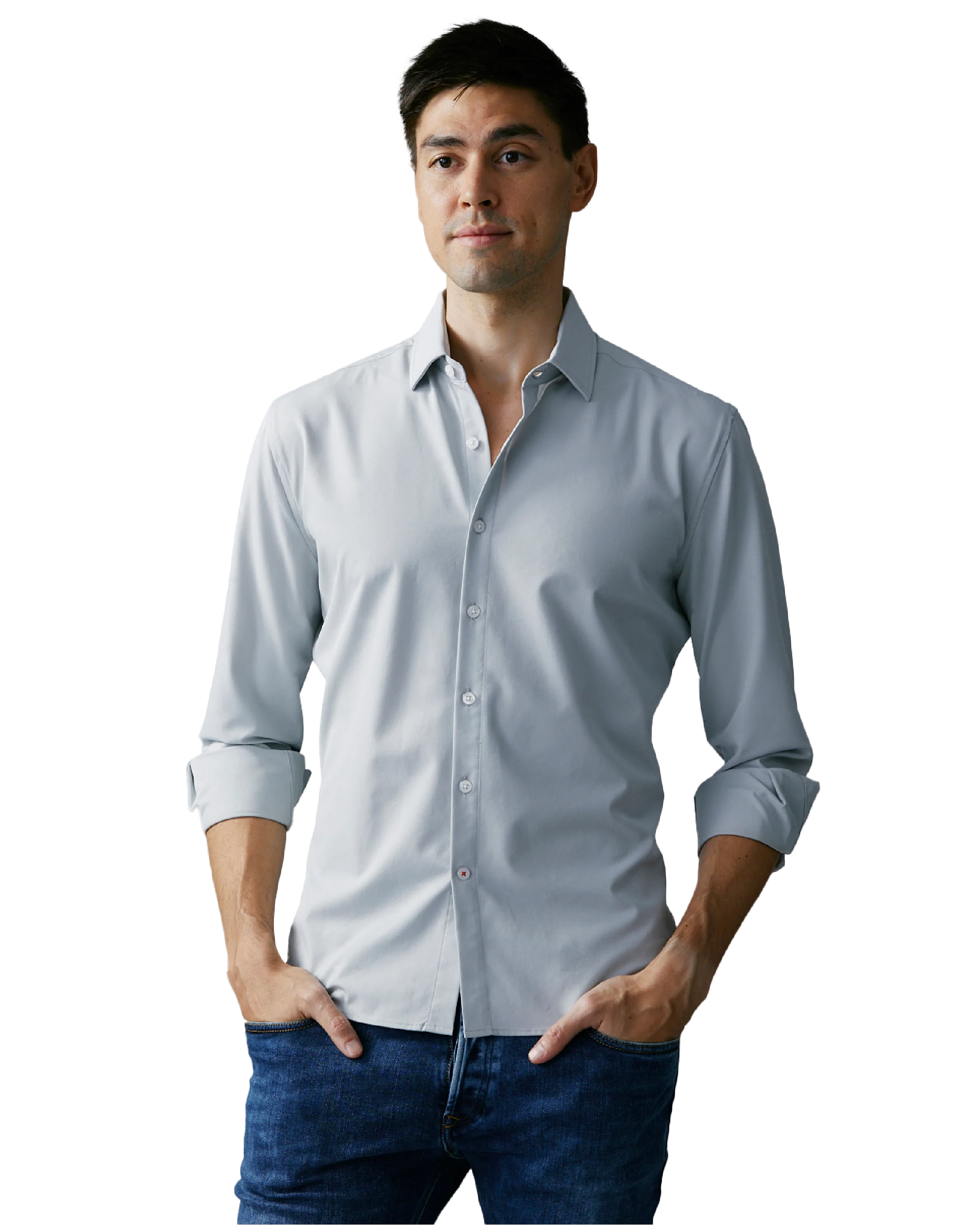 FINAL SALE - Performance Dress Shirt - Trim Fit - Image 11