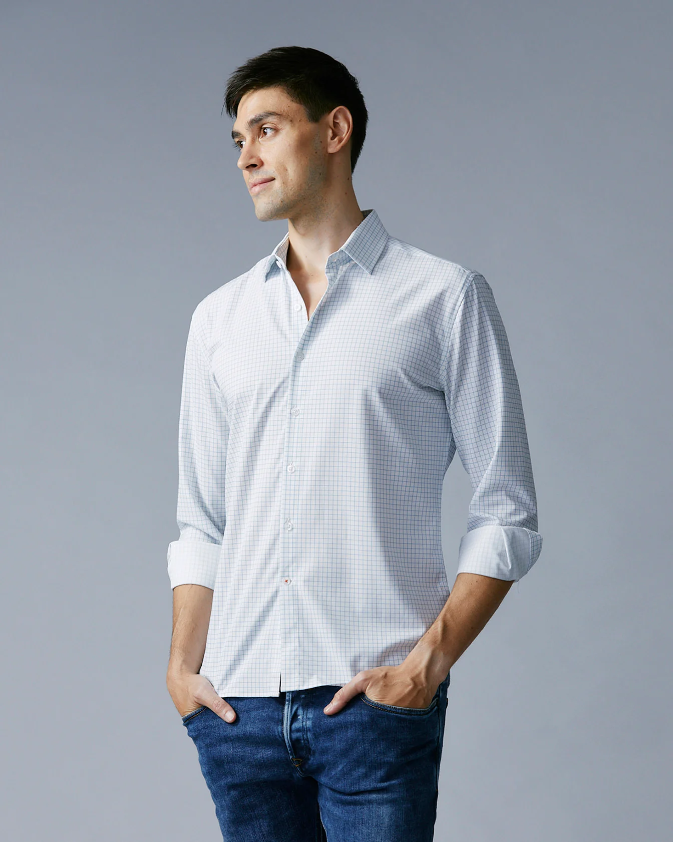 FINAL SALE - Performance Dress Shirt - Trim Fit - Image 5