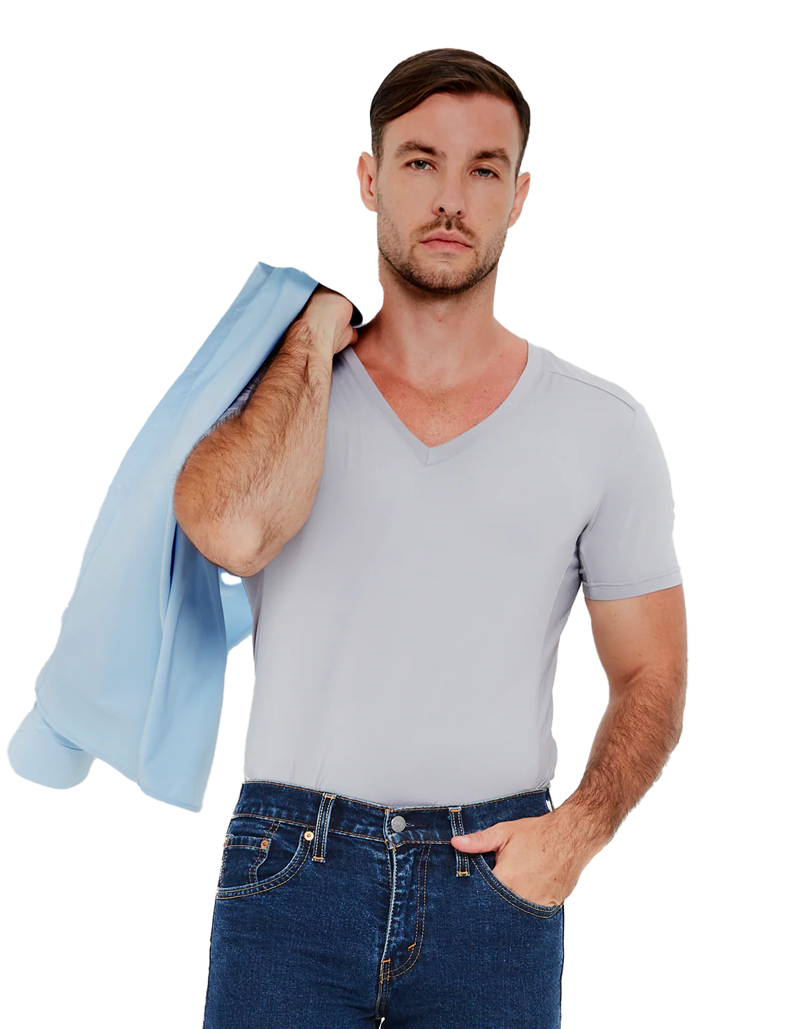 Re:Luxe AirWeight Undershirt - Deep V - Image 7