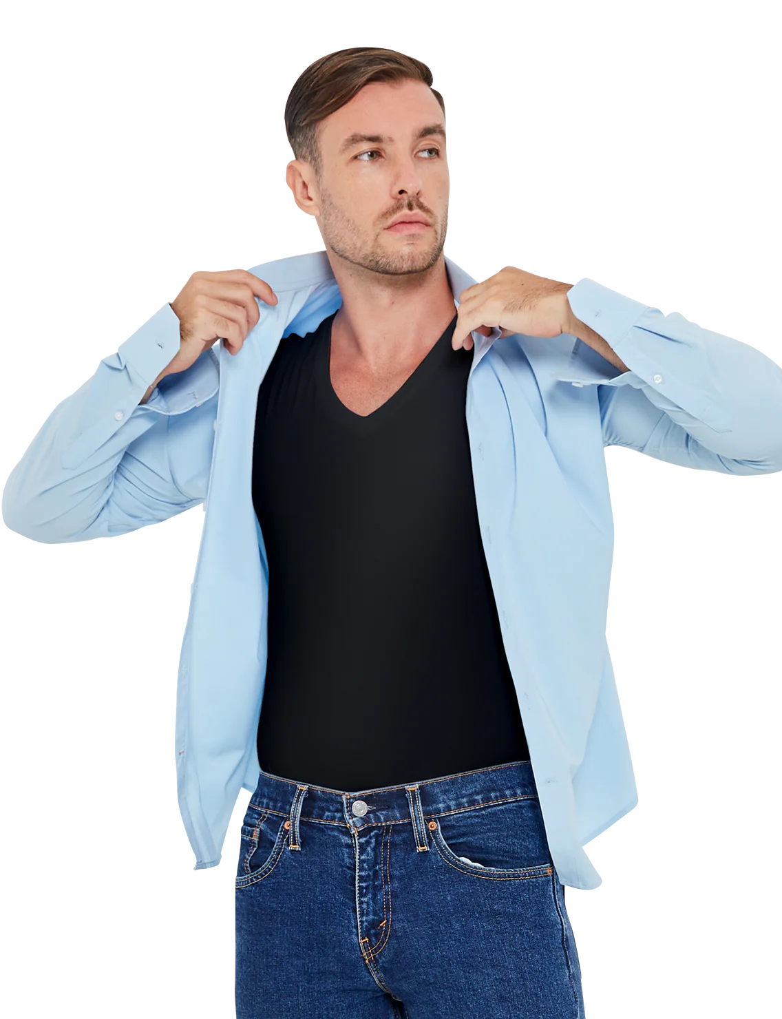 Re:Luxe AirWeight Undershirt - Deep V - Image 8